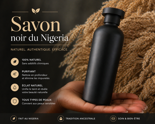 Gel douche au savon Noir du Nigeria